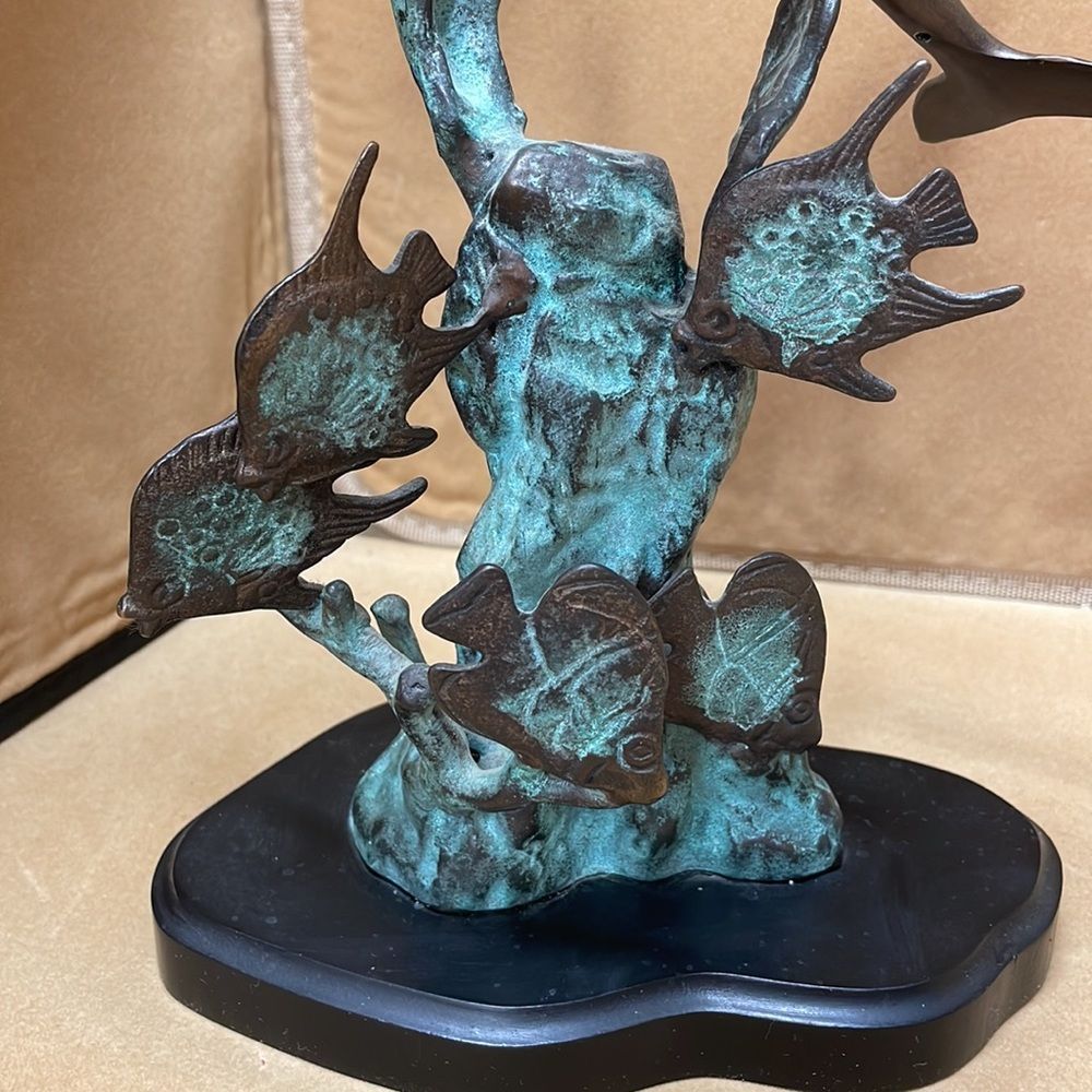 Bronze Dolphens & Fish From Hawaii - Picture 4 of 10